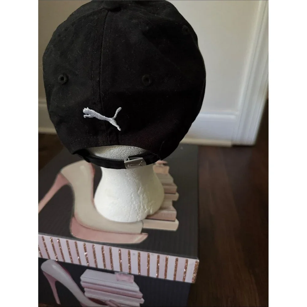 Puma Black Cap with White Embroidered Logo